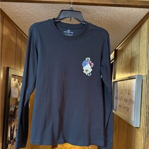 adidas Black Amplifier Tee with White Logo Print